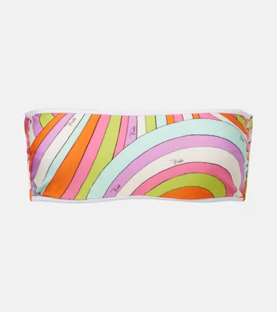 Pucci Iride Bandeau Bikini Top In Multi