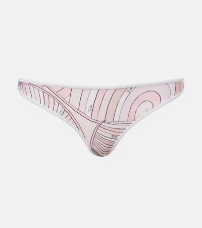 Pucci Iride Bikini Bottoms In Pink