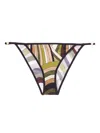 Pucci Iride Elasticated Waistband Bikini Sets In Black