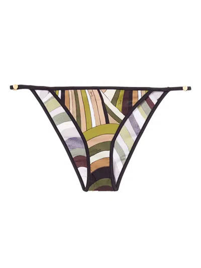 Pucci Iride Bikini Set In Black
