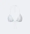 Pucci Iride Bikini Top In Blue