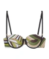 Pucci Iride Bikini Top In Green