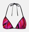 Pucci Iride Bikini Top In Multi