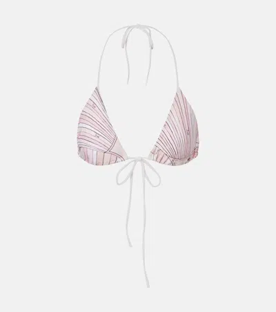 Pucci Iride Bikini Top In Pink