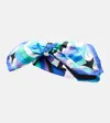 Pucci Iride Bow-deatil Cotton Head Wrap In Multi