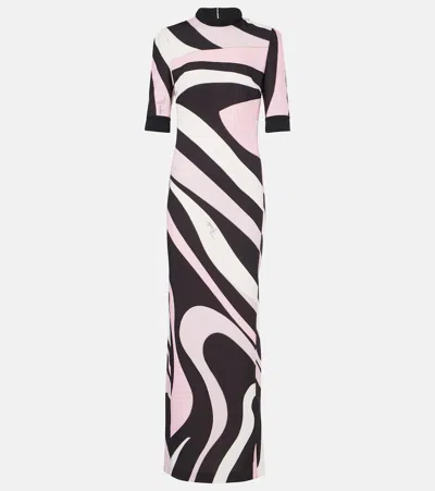 Pucci Iride Cady Maxi Dress In Multicoloured