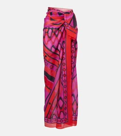 Pucci Iride Cotton Beach Cover-up In Multi