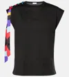 Pucci Vivara-print Cotton T-shirt In Schwarz