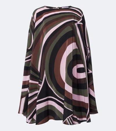 Pucci Iride Crepe De Chine Silk Kaftan In Multicoloured
