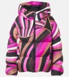 Pucci Iride-print Puffer Jacket In Pink