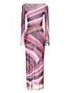 Pucci Iride-print Tulle Dress In Multicolor