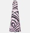 Pucci Robe Iride Aus Satin In Pink