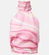 PUCCI IRIDE HALTERNECK SILK TOP