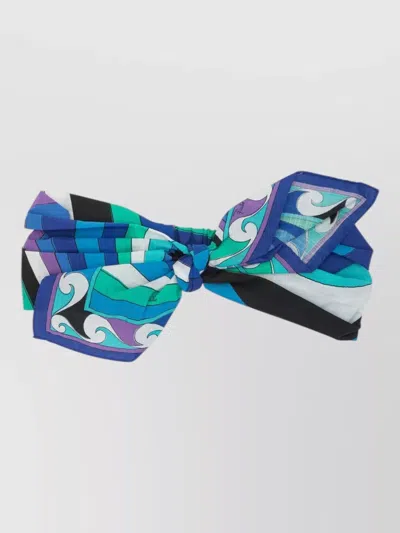 PUCCI IRIDE HEADBAND KNOT DETAIL RECTANGULAR SHAPE