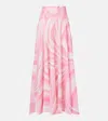 Pucci Iride High-rise Cotton Maxi Skirt