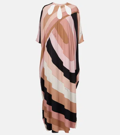 Pucci Iride Kaftan In Brown