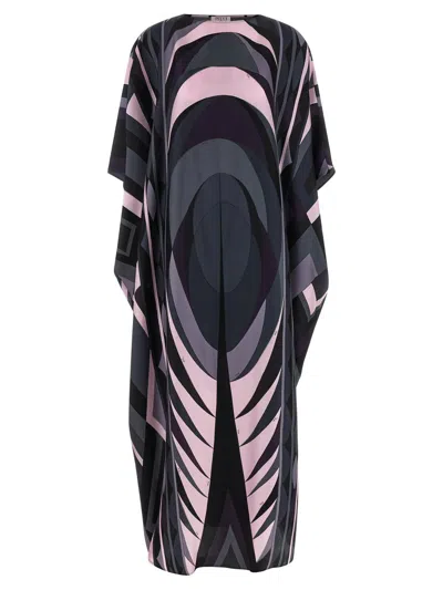 Pucci Iride Dresses Multicolor In Black