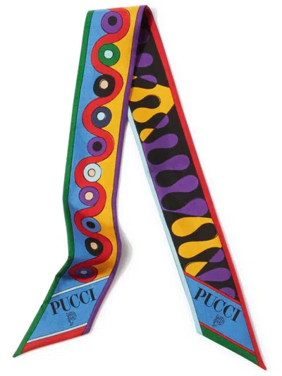 Pucci Iride Leocorno-print Silk Scarf In Multicolour