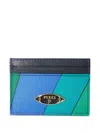 Pucci Iride-pattern Cardholder In Blue