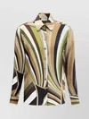 Pucci Iride Pattern Silk Blouse