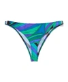 Pucci Iride-patterned Bikini Bottoms In Blue