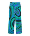 Pucci Iride-patterned Trousers In Multi