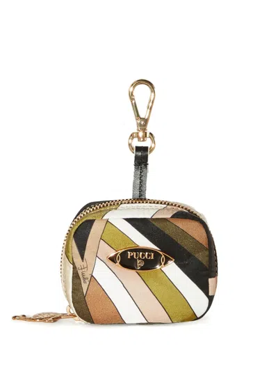 Pucci Iride-print Airpods Case In Green