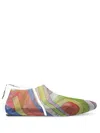 Pucci Iride-print Ankle Boots In Green