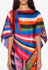 PUCCI IRIDE PRINT ASYMMETRIC TOP