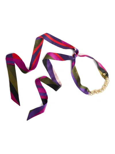 PUCCI IRIDE-PRINT BANDEAU NECKLACE