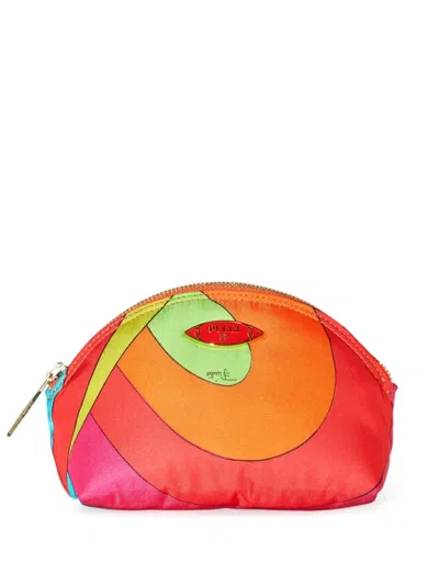 Pucci Iride-print Beauty Case In Red