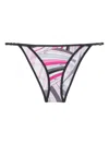 Pucci Iride-print Bikini Brief In Pink