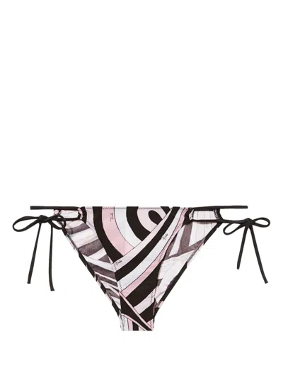 Pucci Iride-print Bikini Briefs In Pink
