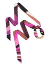 Pucci Silk Twill Bandeau Chain Bracelet In Multi