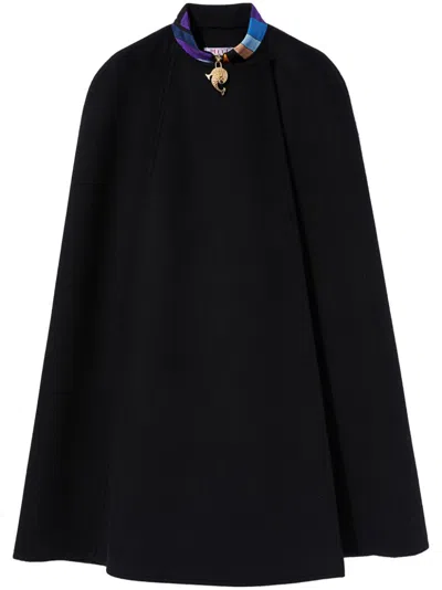 Pucci Iride-print Cape In Black