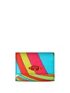 Pucci Iride Print Coin Wallet In Blue