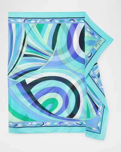 Pucci Iride Print Cotton Pareo Coverup