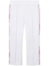 Pucci Iride-print Cropped Trousers In White