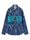 Pucci Iride-print Denim Jacket