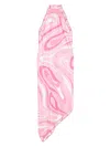 Pucci Halterneck Printed Silk-twill Midi Dress In Pink