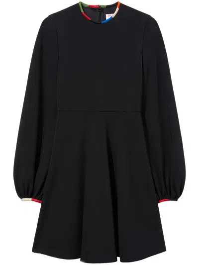 Pucci Iride-print Flared Miniress In Black