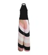 Pucci Iride Print Halterneck Jumpsuit In Metallic