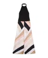 Pucci Halter Neck Geometric-print Jumpsuit In Black