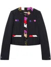 Pucci Iride-print Jacket In Black