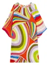 Pucci Iride-print Kaftan In Red