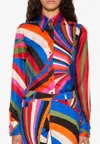 Pucci Iride Print Long-sleeved Shirt In Multicolor