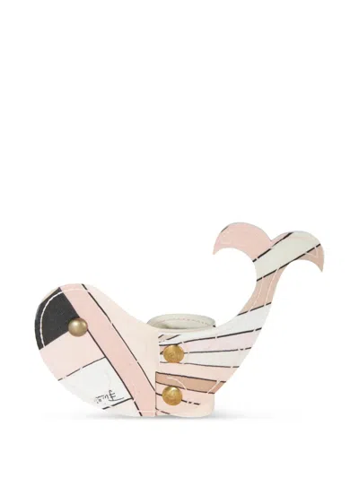 Pucci Iride-print Luggage Tag In Pink