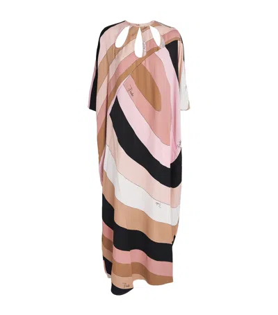 PUCCI IRIDE PRINT MAXI KAFTAN