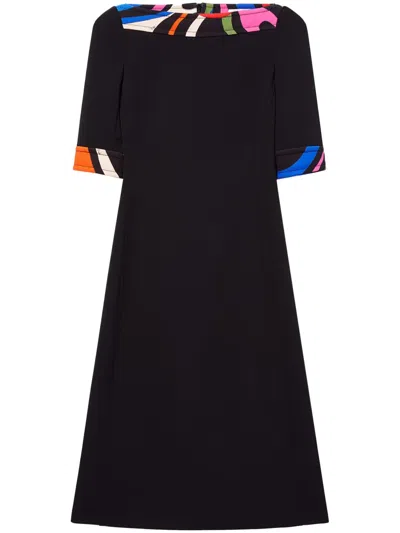 PUCCI IRIDE-PRINT MIDI DRESS