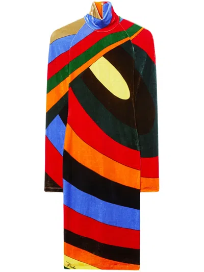 Pucci Minikleid Mit Iride-print In Orange